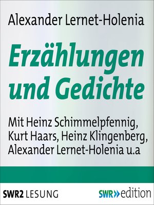 cover image of Erzählungen und Gedichte